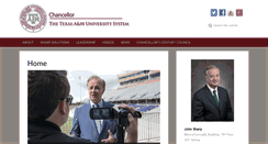 Desktop Screenshot of chancellor.tamus.edu