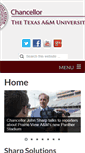 Mobile Screenshot of chancellor.tamus.edu